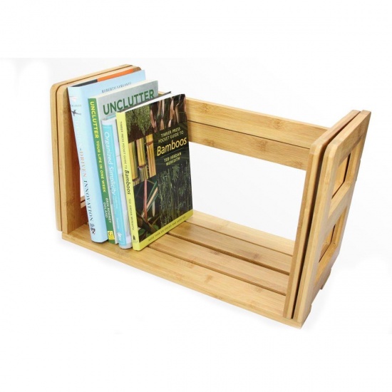 Bamboo Extendable Bookshelf